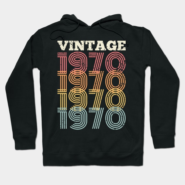 50th birthday gifts for men and women 1970 gift 50 years old Hoodie by Cheesybee